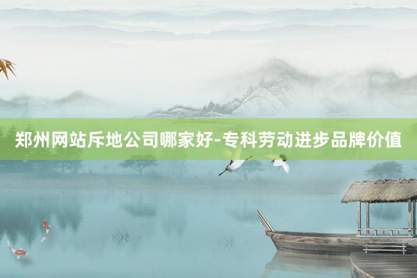 郑州网站斥地公司哪家好-专科劳动进步品牌价值