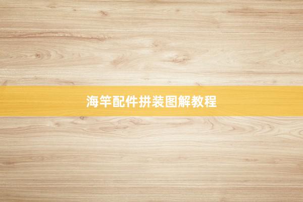 海竿配件拼装图解教程